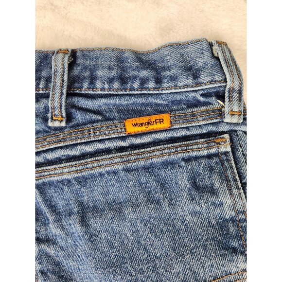 Wrangler FR Riggs Workwear Jeans Mens W38"x27" Blue HRC2 2112 - Picture 10 of 16